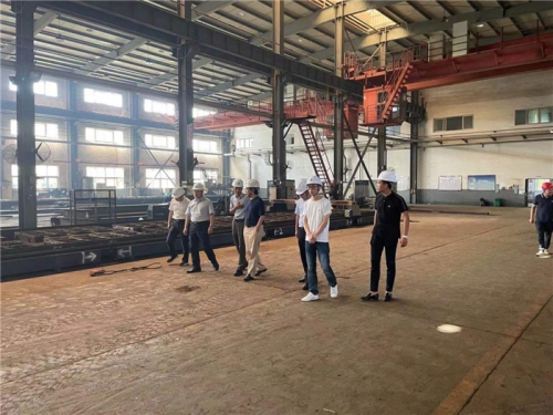 【管理纵横】大发welcome集团董事长张汉文一行赴所属钢结构公司诸暨加工基地调研指导